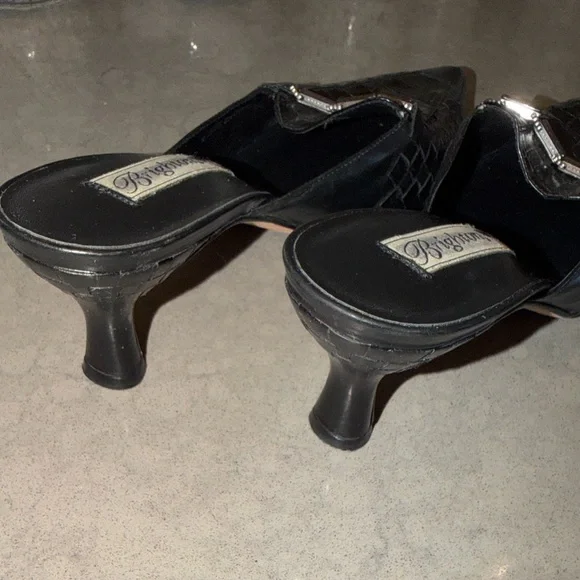 Brighton Bench Made Pamela Heels | Black Leather | Made in Brazil | Size 7 - Picture 5 of 6